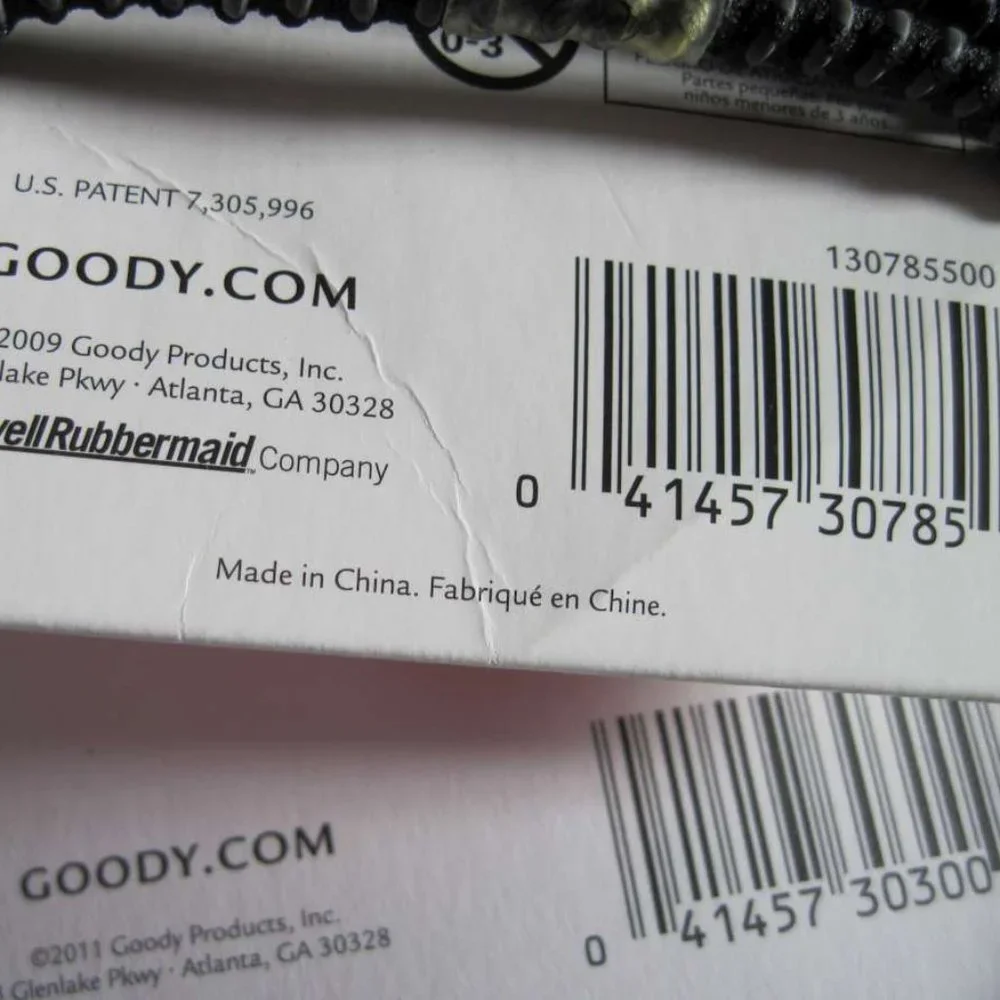 10 Black 2011 Goody Ouchless Stay Put Ponytailer Hair Bands No Metal Elastics